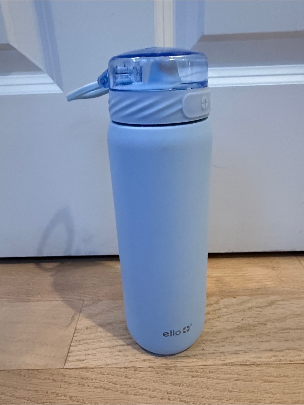 ello 22oz Light Blue Stainless Steel Water Bottle with Flip Lid
